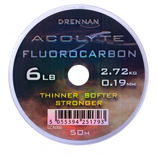 Fir Fluorocarbon Drennan - Acolyte Fluorocarbon 0.19mm Fir Fluorocarbon Drennan - Acolyte Fluorocarbon 0.19mm